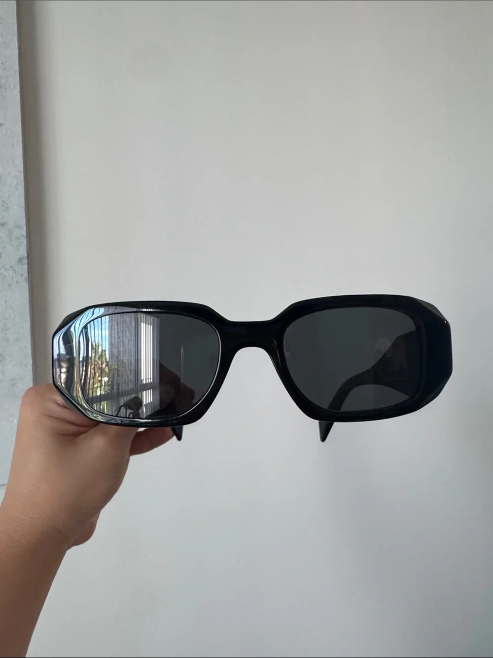 PRADA PR 17W Black Frame Sunglasses Unisex